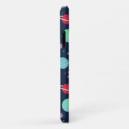 Coques Case-Mate iPhone Illustration du Motif spatial (Dos/Droite)