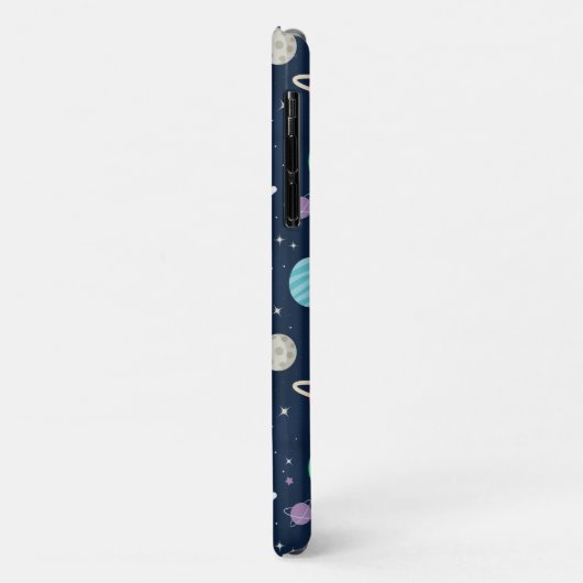 Coques Case-Mate iPhone Illustration du Motif spatial (Dos/Gauche)