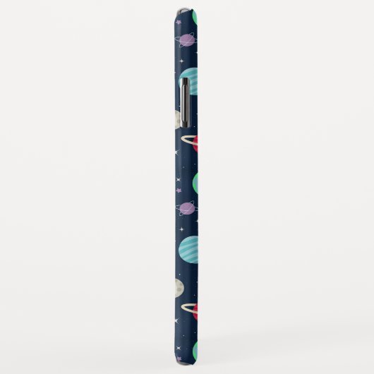 Coques Case-Mate iPhone Illustration du Motif spatial (Dos/Droite)