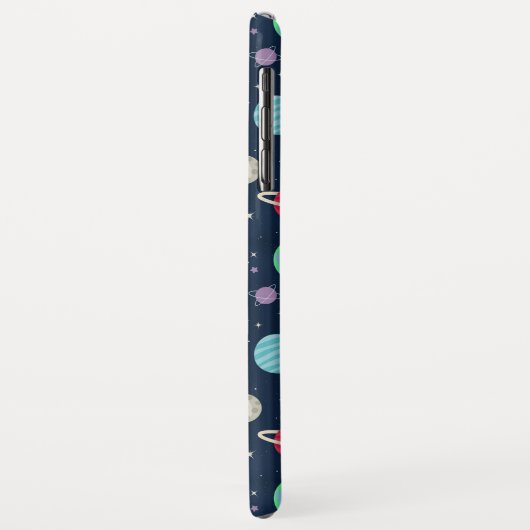 Coques Case-Mate iPhone Illustration du Motif spatial (Dos/Gauche)