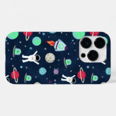 Coques Case-Mate iPhone Illustration du Motif spatial (Verso (horizontal))