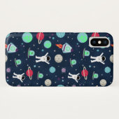 Coques Case-Mate iPhone Illustration du Motif spatial (Dos (Horizontal))