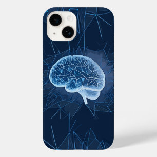 Coque Pour iPhone 14 Illustration du réseau cérébral - Réseau neuronal