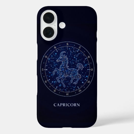Coques Case-Mate iPhone Illustration du symbole Zodiac Capricorne (Verso)