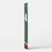 Coques Case-Mate iPhone Illustration du terrain de sport vert et brun (Verso / Droite)