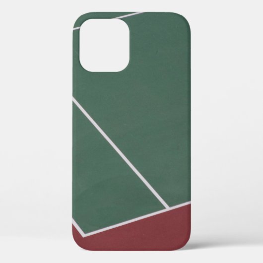 Coques Case-Mate iPhone Illustration du terrain de sport vert et brun (Verso)