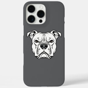 Coques iPhone 16 Pro Max Illustration du visage de Bulldog en gras