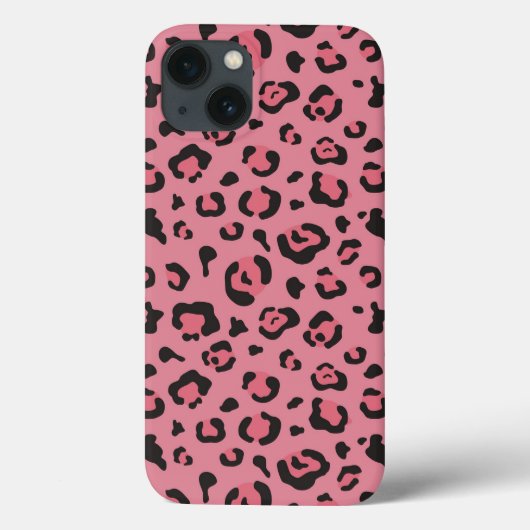 Coques Case-Mate iPhone Illustration d'un animal léopard rose (Verso)