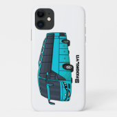 Coques Case-Mate iPhone Illustration d'un autobus à passagers moderne (Dos)