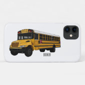 Coques Case-Mate iPhone Illustration d'un autobus scolaire (Dos (Horizontal))