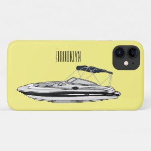 Case-Mate iPhone Case Illustration d'un bateau à moteur