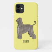 Coques Case-Mate iPhone Illustration d'un chien hound afghan (Dos)