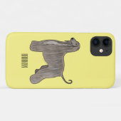 Coques Case-Mate iPhone Illustration d'un chien hound afghan (Dos (Horizontal))