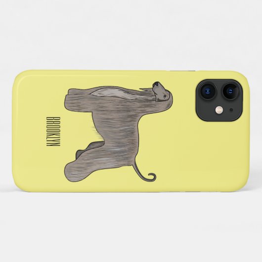 Coques Case-Mate iPhone Illustration d'un chien hound afghan (Dos (Horizontal))