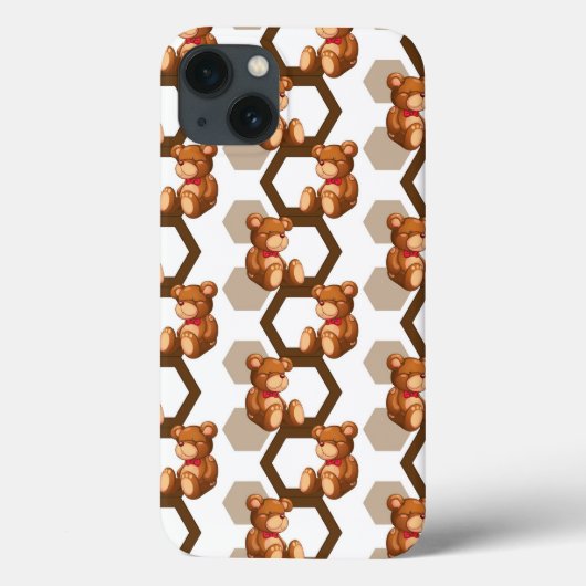 Coques Case-Mate iPhone illustration d'un ensemble d'ours en peluche sur b (Verso)
