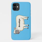 Coques Case-Mate iPhone Illustration d'un mouton joyeux (Dos)
