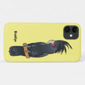 Coques Case-Mate iPhone Illustration d'un oiseau de cobaye de palme (Dos (Horizontal))
