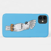 Coques Case-Mate iPhone Illustration d'un oiseau de cobaye-parapluie (Dos (Horizontal))