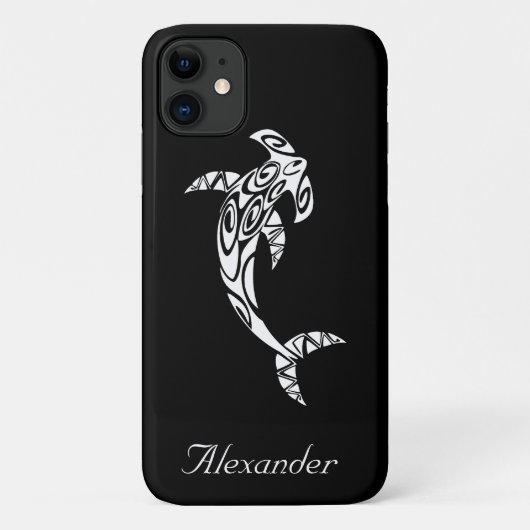 Coques Case-Mate iPhone Illustration d'un requin-marteau tribal (Dos)