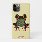 Coques Case-Mate iPhone Illustration d'une grenouille arboricole vibrante (Dos)