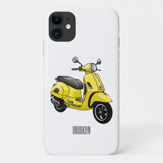 Coques Case-Mate iPhone Illustration d'une moto cyclable (Dos)