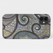 Coques Case-Mate iPhone Illustration en bois de gris de Boho d'arbre (Dos (Horizontal))
