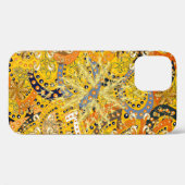 Coques Case-Mate iPhone Illustration en jaune, orange et marron. I (Verso (horizontal))