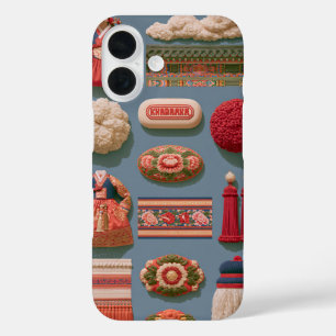 Coques iPhone 16 Illustration esthétique coréenne mignonne pour iPh