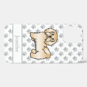 Coques Case-Mate iPhone Illustration et nom de chien de dessin animé migno (Verso (horizontal))
