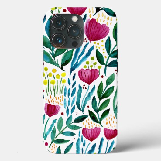 Coques Case-Mate iPhone Illustration florale botanique (Verso)