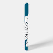 Coques Case-Mate iPhone Illustration florale de marguerite tendance - bleu (Verso / Droite)