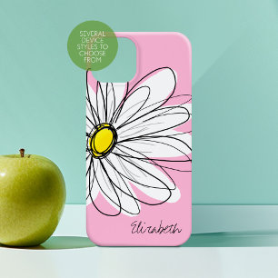 Etui iPhone Case-Mate Illustration florale de marguerite tendance - jaun