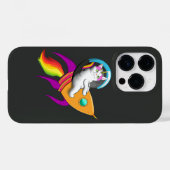 Coques Case-Mate iPhone Illustration graphique de l'astronaute humoristiqu (Verso (horizontal))