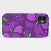 Coques Case-Mate iPhone Illustration hawaïenne de roche de lave de ketmie (Dos (Horizontal))
