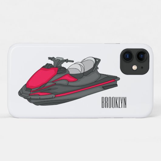 Coques Case-Mate iPhone Illustration Jet ski (Dos (Horizontal))