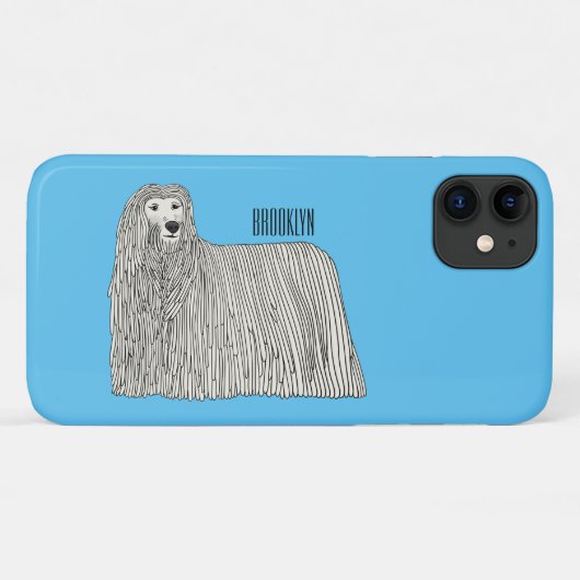 Coques Case-Mate iPhone Illustration Komondor pour chien (Dos (Horizontal))