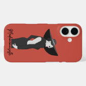 Coques Case-Mate iPhone Illustration Madamemoiselle - Rouge (Verso (horizontal))