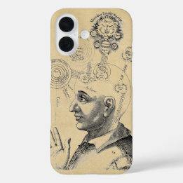 Coques iPhone 16 Illustration médiévale de la pensée humaine