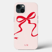 Coques Case-Mate iPhone Illustration moderne Coque-Mate rose rouge (Verso)