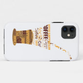 Coques Case-Mate iPhone Illustration moderne du café (Dos (Horizontal))