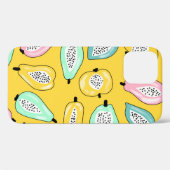 Coques Case-Mate iPhone Illustration motif d'impression de fruits tropicau (Verso (horizontal))