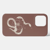 Coques Case-Mate iPhone Illustration mystique du serpent botanique (Verso (horizontal))