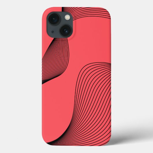 Coques Case-Mate iPhone Illustration ondulée moderne, élégante, tendance, (Verso)