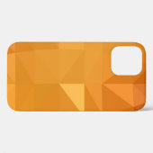 Coques Case-Mate iPhone Illustration polygonale orange pâle, composée (Verso (horizontal))