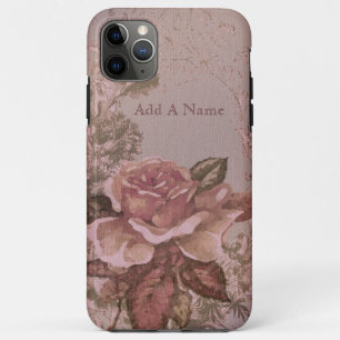 Coque iPhone 11 Pro Max Illustration rose antique de roses
