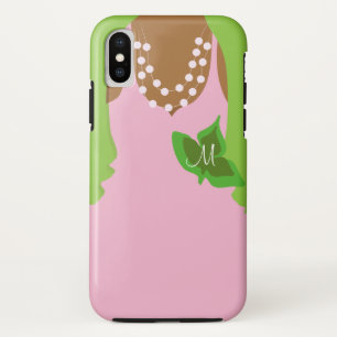 Case-Mate iPhone Case Illustration rose et verte de la vie de sororité