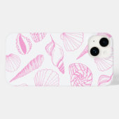 Coques Case-Mate iPhone Illustration Sea Shell rose (Verso (horizontal))