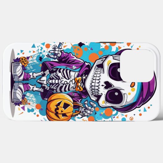 Coques Case-Mate iPhone illustration squelette halloween Coque-Mate iPhone (Verso (horizontal))
