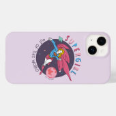 Coques Case-Mate iPhone Illustration Supergirl volant vers le haut (Verso (horizontal))