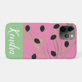 Coques Case-Mate iPhone Illustration Tourbillon Doré de Graines de Pastèqu (Dos (Horizontal))